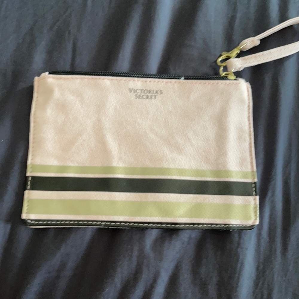 Pink Canvas Makeup Bag Pouch